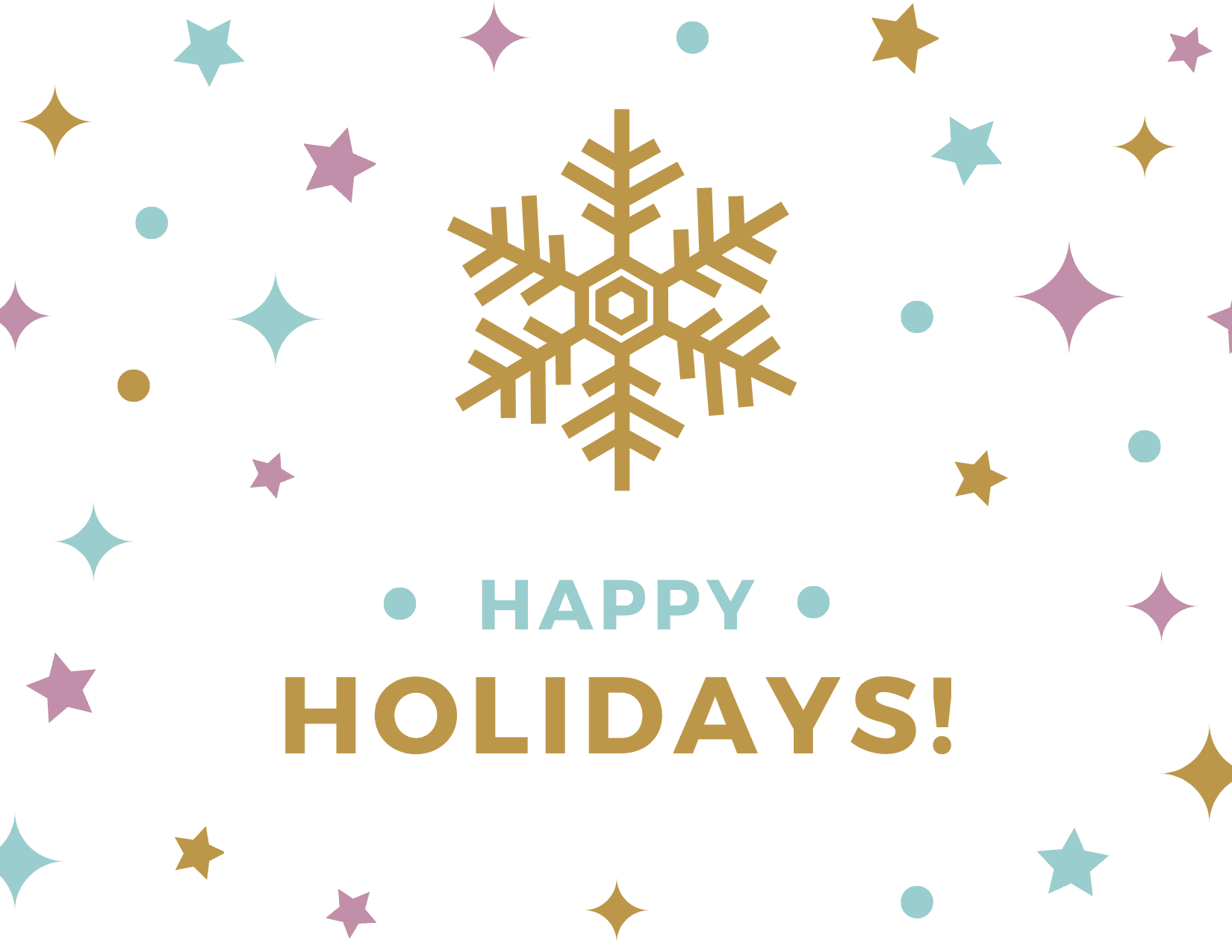 Holiday Greeting with Snowflake image