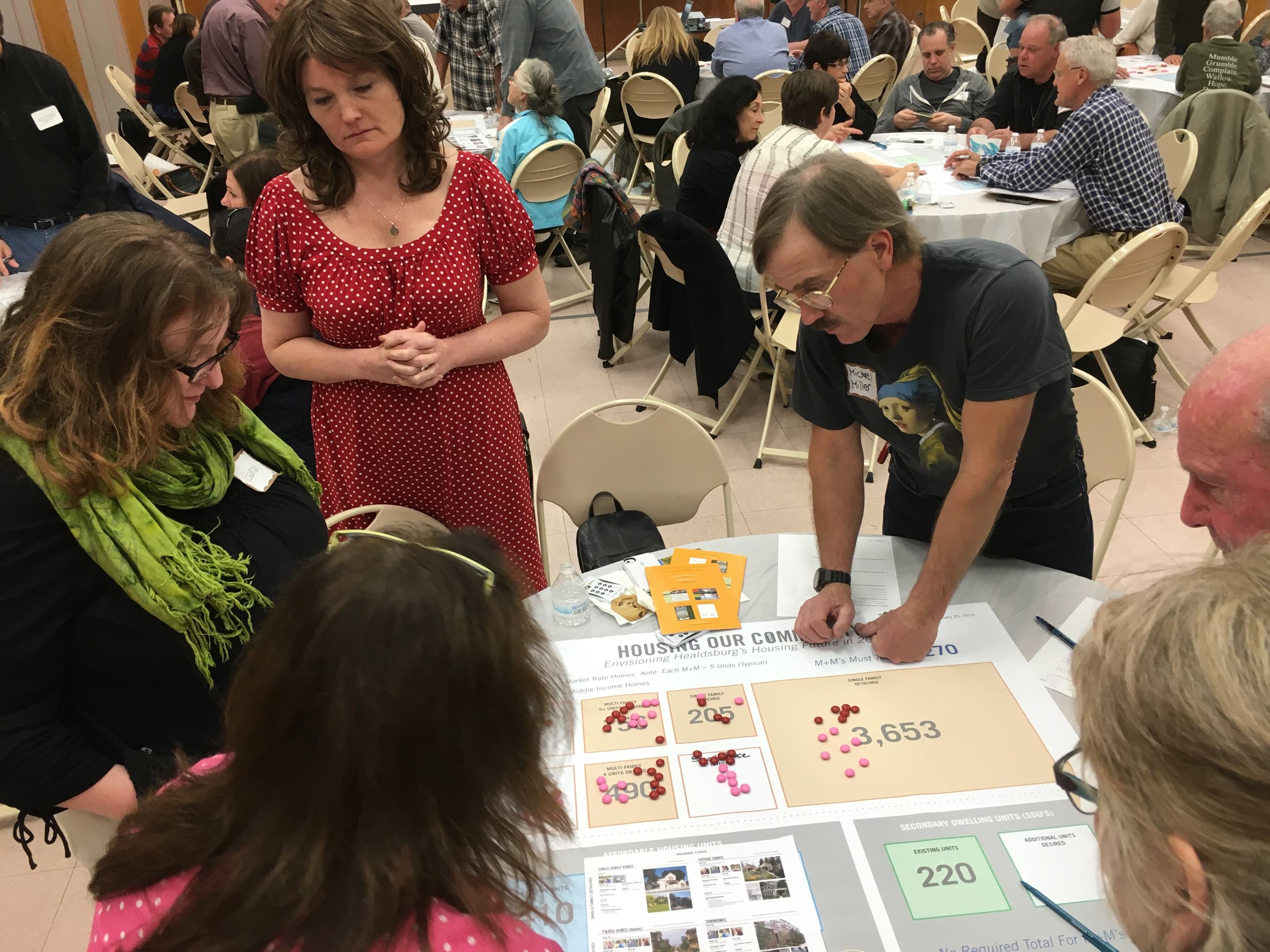 Members of the public participating in the Housing our Community exercise